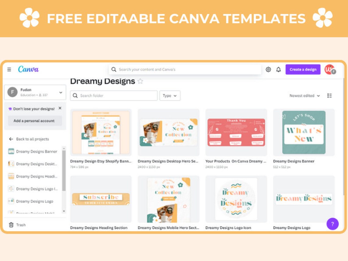 Dreamy Designs Shopify Theme | Colorful Shopify Theme Website Template | OS 2.0