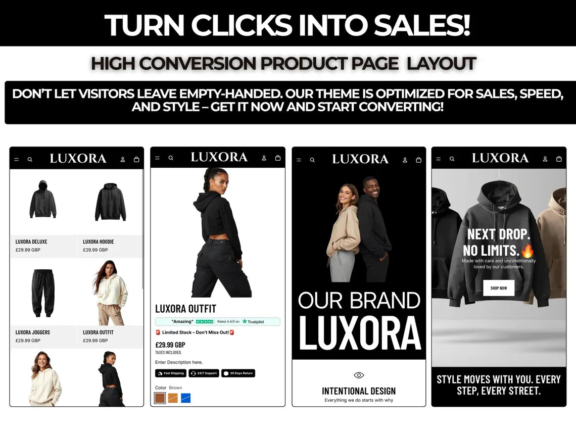 Luxora Shopify Theme | Clothing & Streetwear Brand