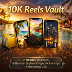 10,000+ Viral Travel Reels MP4 Pack, Faceless Videos, PLR MRR