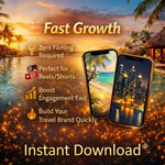 10,000+ Viral Travel Reels MP4 Pack, Faceless Videos, PLR MRR
