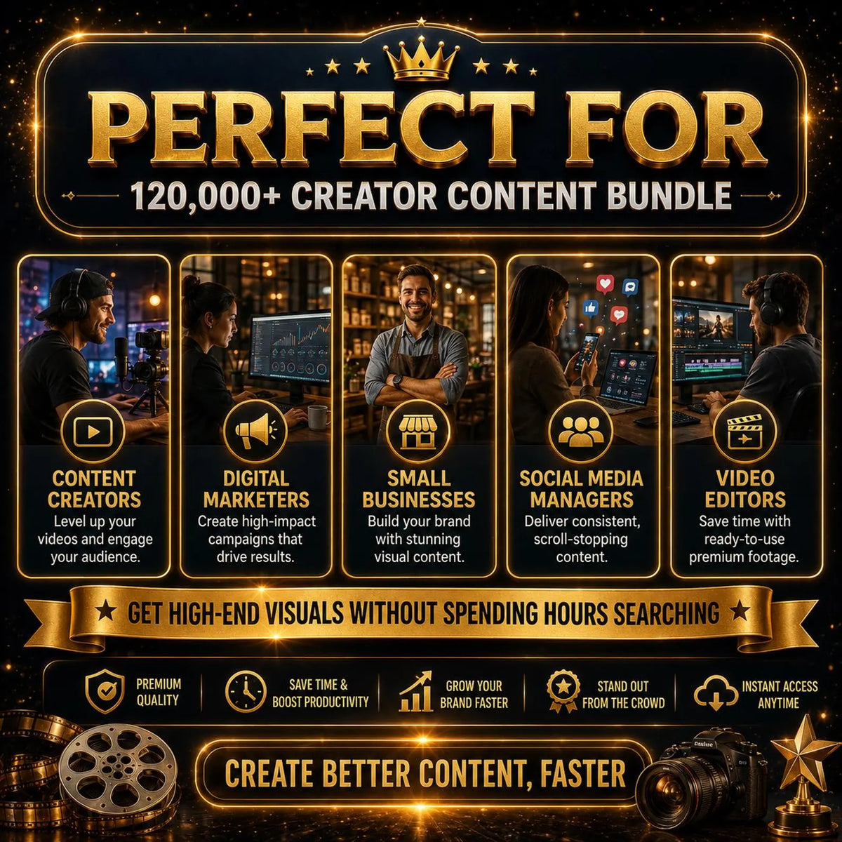 120,000+ Premium Video Clips Bundle | 4K Stock Footage, Reels, B-Roll, TikTok Instagram YouTube Content