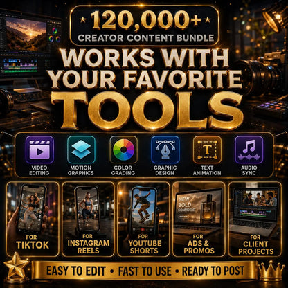 120,000+ Premium Video Clips Bundle | 4K Stock Footage, Reels, B-Roll, TikTok Instagram YouTube Content