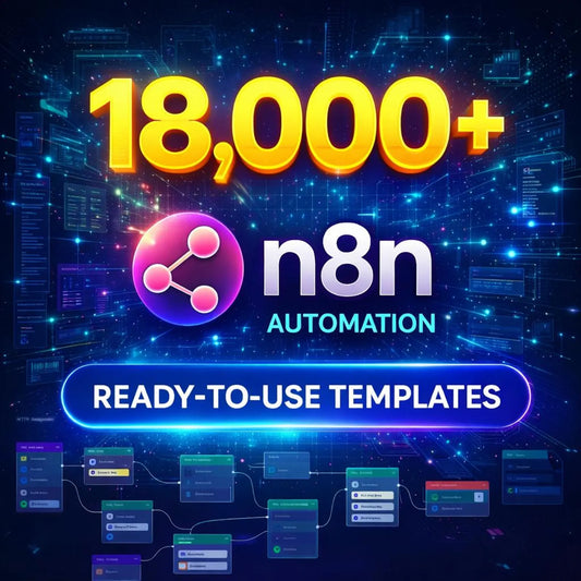 18000+ n8n Automation Templates Mega Bundle AI Social Media Content Creation, Marketing Business Automation