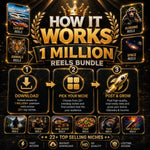 1 Million Reels Bundle | Faceless Reels, Viral Reels Bundle | Social Media Content Bundle, Instagram Reels, TikTok Videos