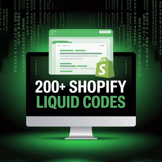 200+ Shopify Custom Liquid Codes Bundle | Urgency Banners, Trust Badges, Sales Pop-Ups | PLR + MRR Included