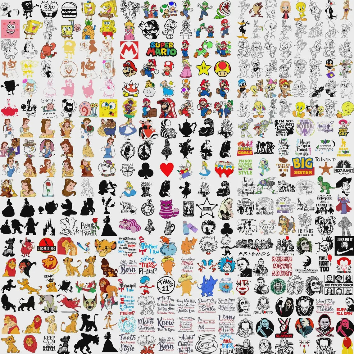 240000+ Mega Svg Bundle Files, Dtf Designs, Cricut Files, Lifetime Access, Insant Download, For Etsy Sellers,Holiday Svg,Cartoon Svg Bundle