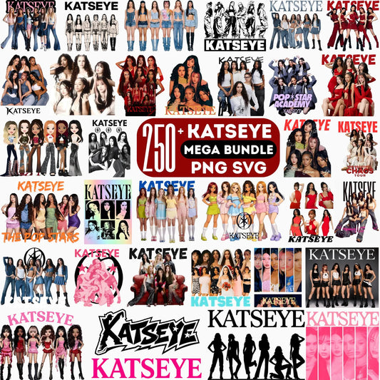 250+Katseye "Beautiful Chaos Tour" T-Shirt PNG Bundle Ready to Print, Retro Pop Vibes Graphic PNG, Beautiful Chaos Vintage Aesthetic PNG