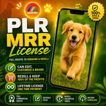 4000+ Viral Pet Videos Dog & Cat Reels, PLRMRR Rights