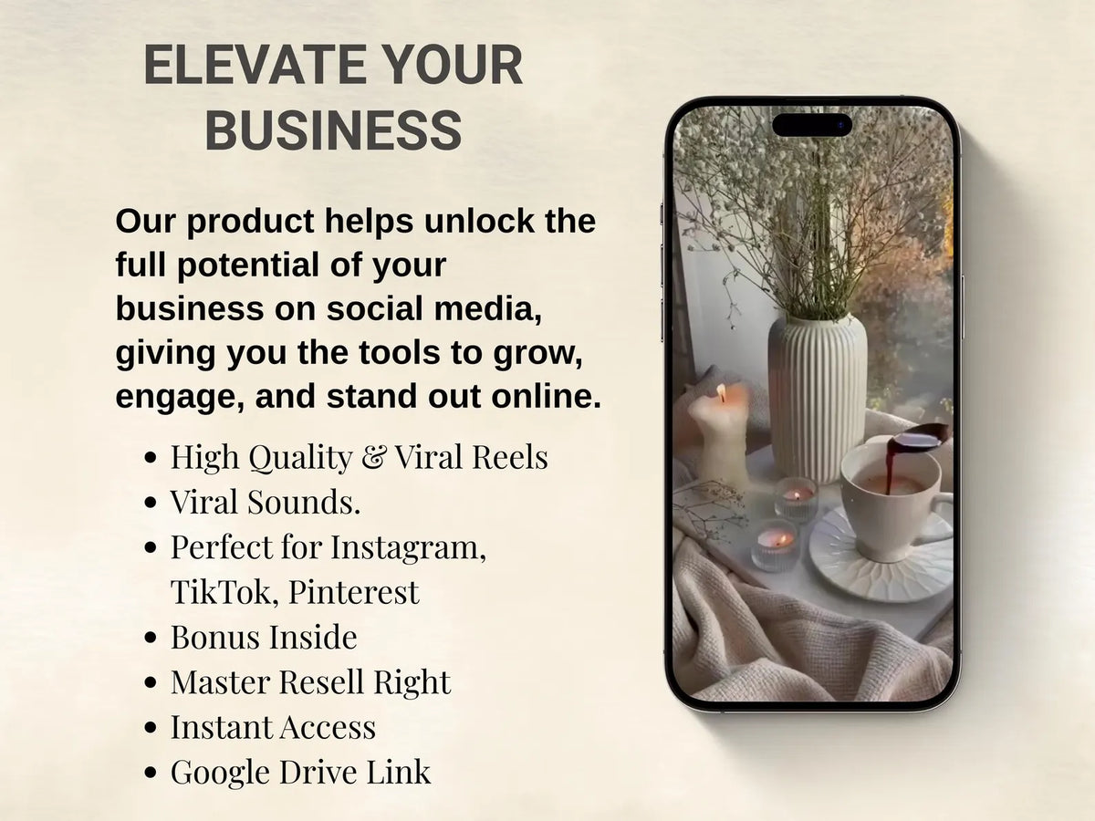 8000+ Faceless Reels | Viral Aesthetic Videos | Digital Marketing Bundle | Canva Editable | PLR & MRR | Passive Income Content