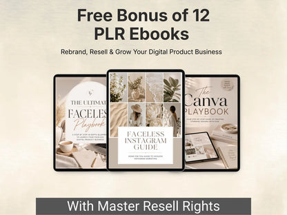 8000+ Faceless Reels | Viral Aesthetic Videos | Digital Marketing Bundle | Canva Editable | PLR & MRR | Passive Income Content