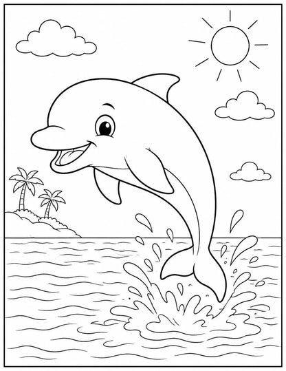 Animal Coloring Book for Kids, Printable Activity Pages (Digital Download)