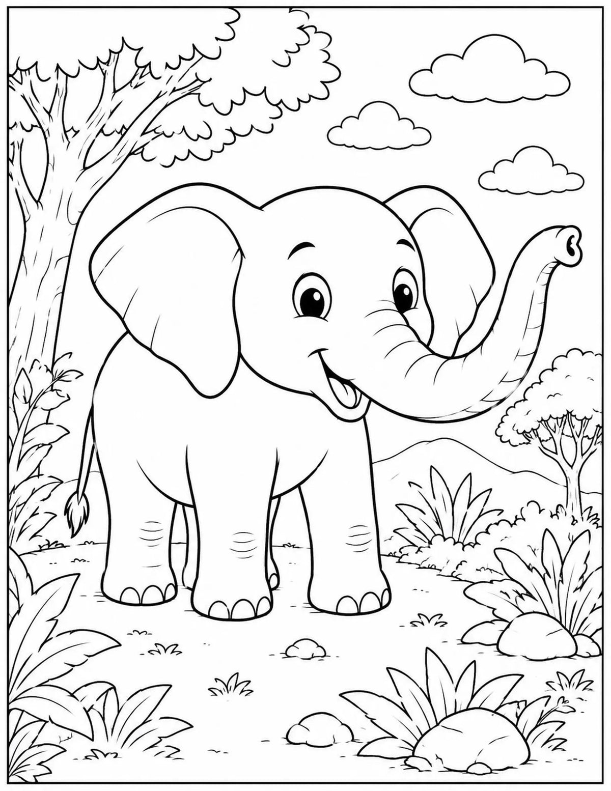 Animal Coloring Book for Kids, Printable Activity Pages (Digital Download)