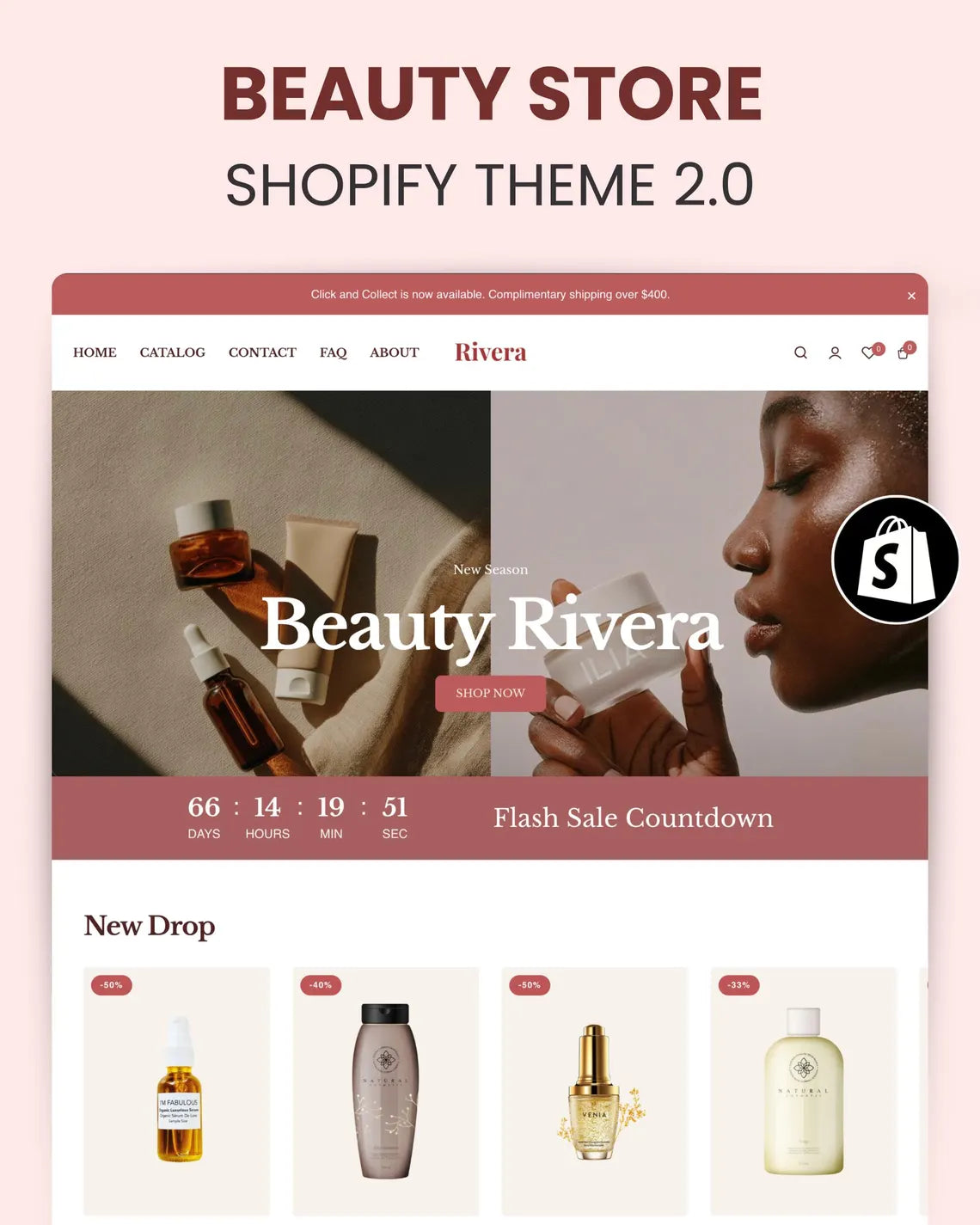 Beauty Shopify Theme : Modern, Clean, SEO Optimized OS 2.0