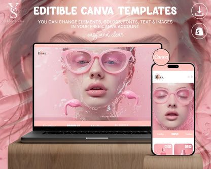 Beauty & Skincare Shopify Store Theme | Cosmetics Ecommerce Template | Modern Self-Care Website Design