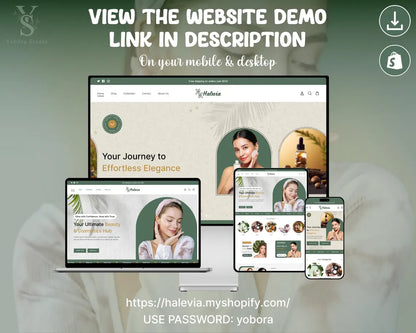 Beauty & Skincare Shopify Theme | Cosmetics Store Template | Premium Beauty Ecommerce Website Design