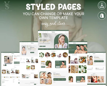Beauty & Skincare Shopify Theme | Cosmetics Store Template | Premium Beauty Ecommerce Website Design