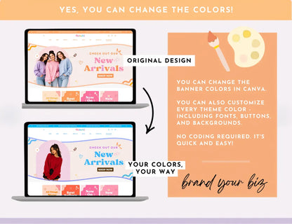 Best Peach Melody Boutique Shopify Theme | Pink Shopify Template Feminine, Minimal & Cute Design | Editable Canva Templates | Shopify OS 2.0