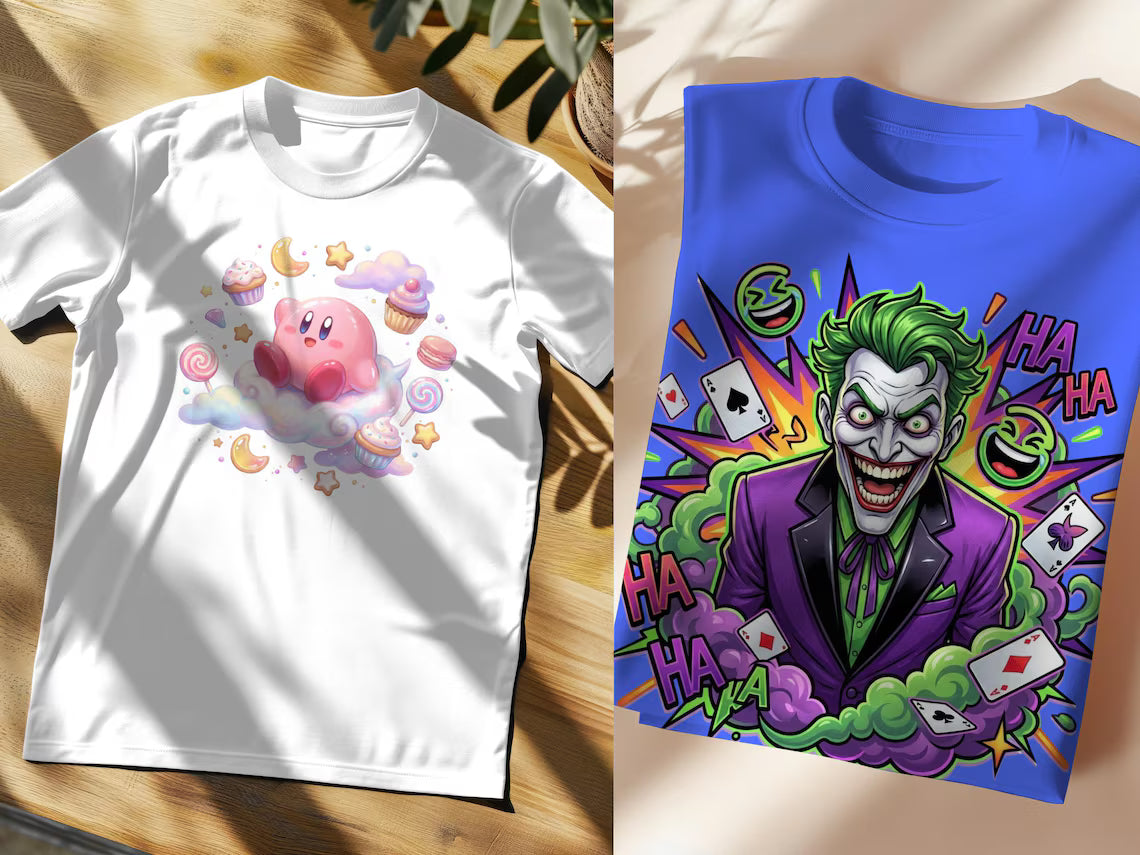 Cartoon MEGA Bundle – 110 Colorful Detailed PNG Designs – Gaming & Cartoon Collection