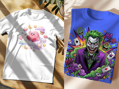Cartoon MEGA Bundle – 110 Colorful Detailed PNG Designs – Gaming & Cartoon Collection