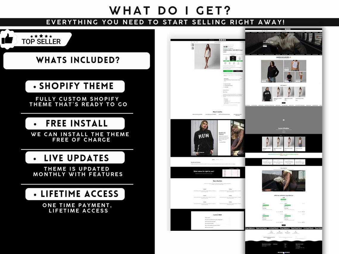 Clothing Shopify Theme, Clothing Website Shopify Template Fashion Shop Website Theme Dark Shopify Clothing Design