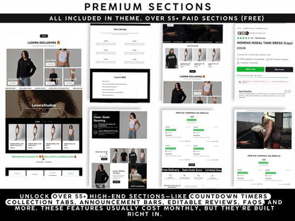 Clothing Shopify Theme, Clothing Website Shopify Template Fashion Shop Website Theme Dark Shopify Clothing Design