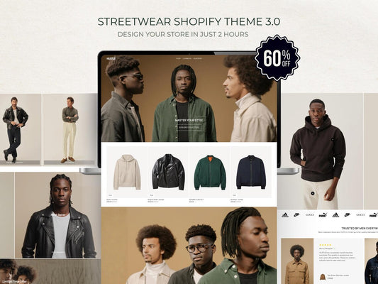 Clothing streetwear shopify theme | Minimal fashion website template