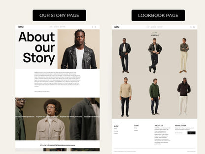 Clothing streetwear shopify theme | Minimal fashion website template