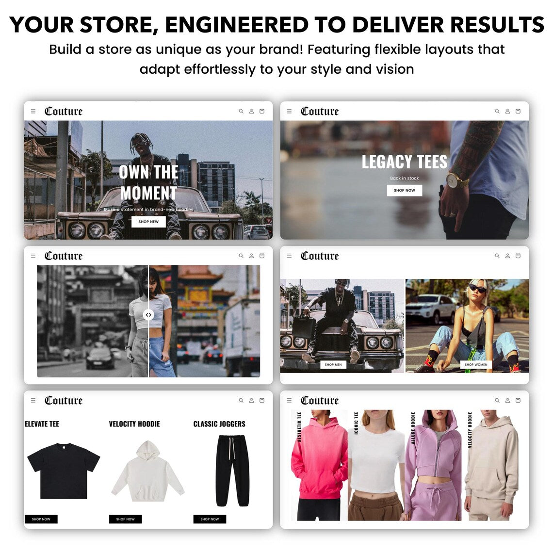 Couture Shopify Theme | Shopify Theme Template | Fashion Shopify Theme | Shopify Clothing | Website Design Template | Shopify Website