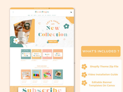 Dreamy Designs Shopify Theme | Colorful Shopify Theme Website Template | OS 2.0