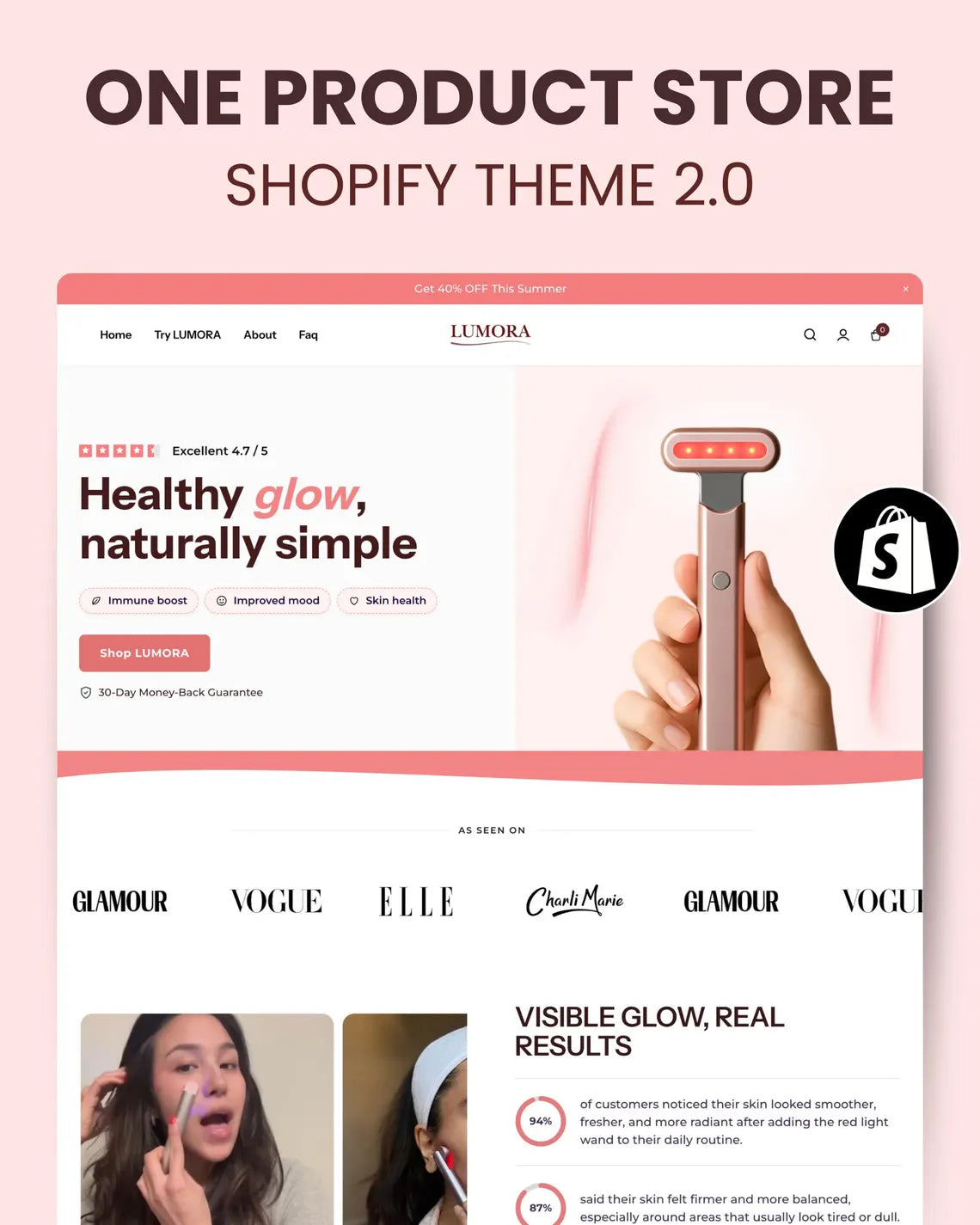 Dropshipping Shopify Theme : Modern, Clean, SEO Optimized, One Product Store OS 2.0