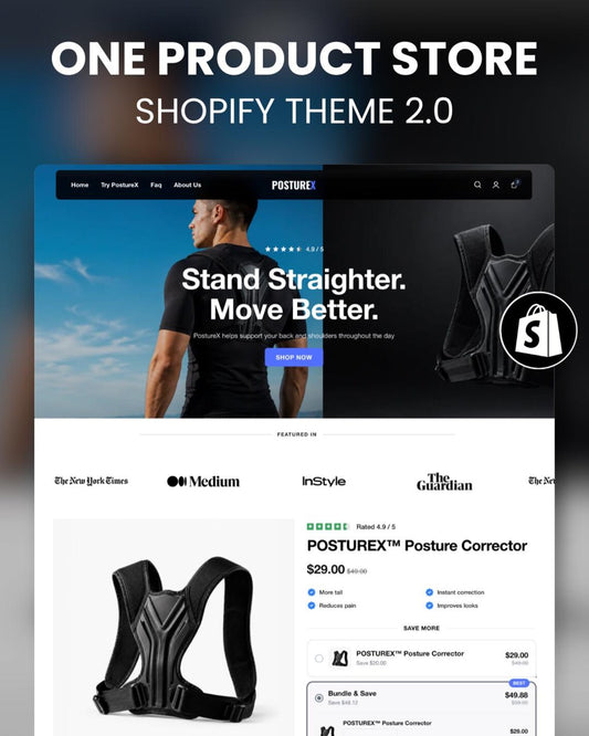 Dropshipping Shopify Theme : One Product Store, Modern, Clean, SEO Optimized OS 2.0