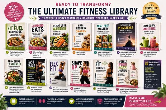 Fitness Bundle with MRR & PLR Ready To Resell, PLR Fitness Planners and Fitness Ebooks, Weight Loss Journal, High Protien Snacks Guide