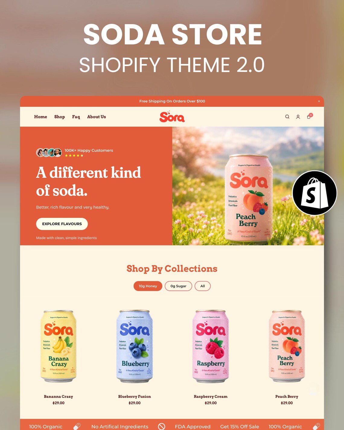 Food & Drink Shopify Theme : Modern, Clean, SEO Optimized OS 2.0