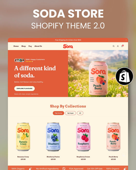 Food & Drink Shopify Theme : Modern, Clean, SEO Optimized OS 2.0