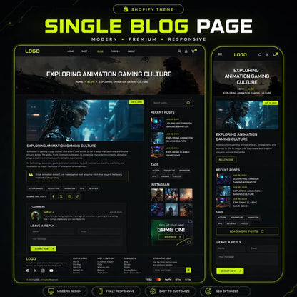 Gaming Shopify Theme | Esports Store, Responsive Design (Digital Download)