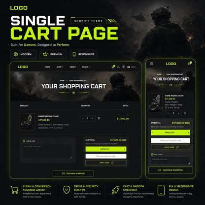 Gaming Shopify Theme | Esports Store, Responsive Design (Digital Download)