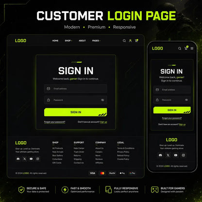 Gaming Shopify Theme | Esports Store, Responsive Design (Digital Download)