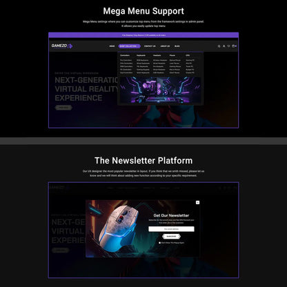 Gaming Shopify Theme, Game Store Website Template, eCommerce Gaming Accessories Theme, Digital Download Shopify Store Design