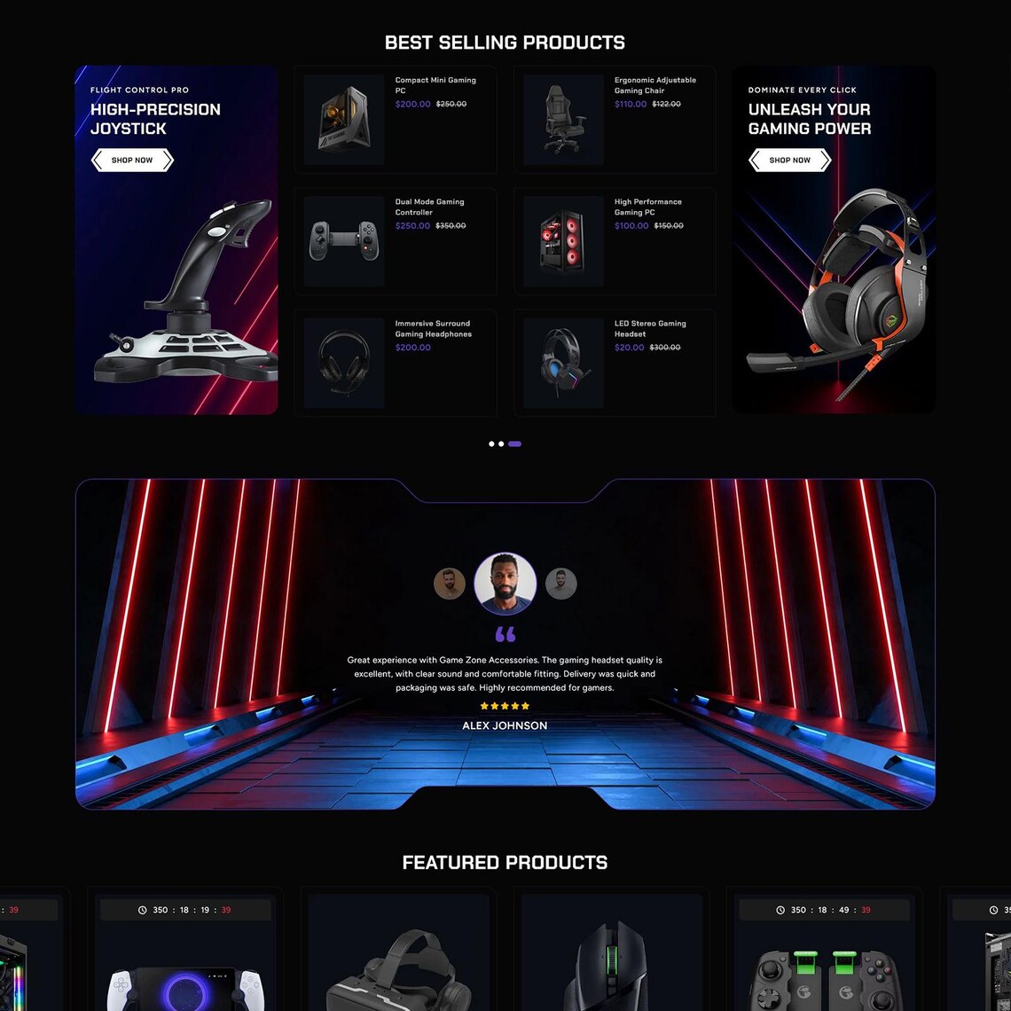 Gaming Shopify Theme, Game Store Website Template, eCommerce Gaming Accessories Theme, Digital Download Shopify Store Design