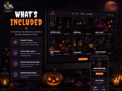Halloween Shopify Theme | Dark Shopify Template | Spooky Store 2.0 (Digital Download)