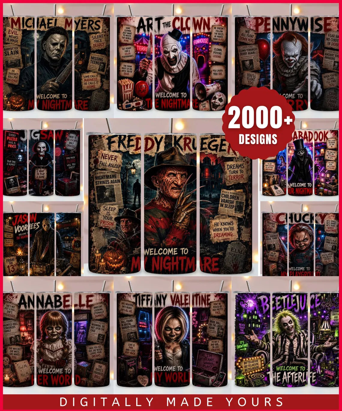 Halloween Mega Bundle, Horror Movie PNG, Neon Halloween Bundle, Fall Png Bundle, Spooky Vibes, Trick Or Treat, Cartoon, Invite, Games