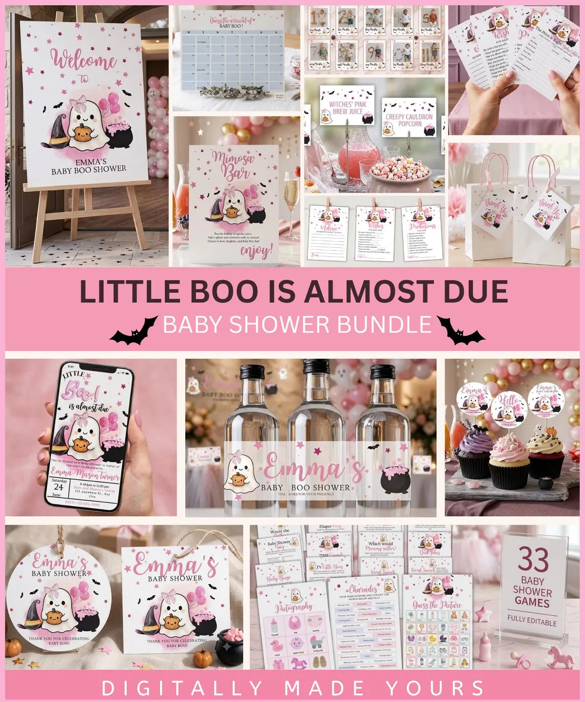 Halloween Mega Bundle, Horror Movie PNG, Neon Halloween Bundle, Fall Png Bundle, Spooky Vibes, Trick Or Treat, Cartoon, Invite, Games