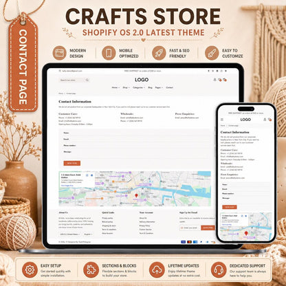 Handmade Shopify Theme | Craft Store Template, Artisan Boutique Website, Shopify OS 2.0