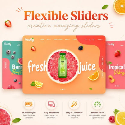 Juice Shopify Theme | Organic Juice, Smoothie & Health Drink Store Template | Digital Download Shopify Theme