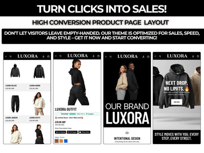Luxora Shopify Theme | Clothing & Streetwear Brand