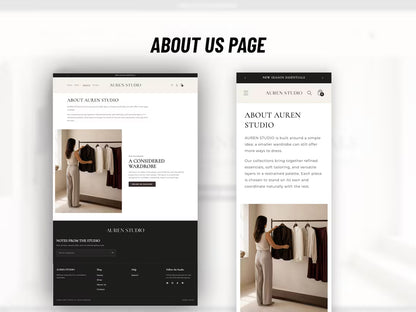 Minimal Luxury Shopify Theme for Womenswear Clothing Boutiques Fashion Brands & Apparel Stores Shopify 2.0 Template