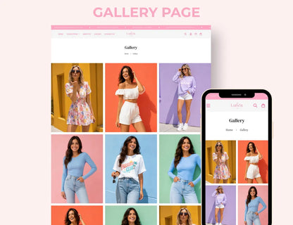 Pastel Elegance Boutique Shopify Theme | Pink Shopify Template Feminine, Minimal & Cute Design | Editable Canva Templates | Shopify OS 2.0