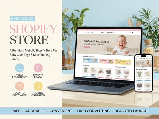 Prebuilt Shopify Store Baby & Kids