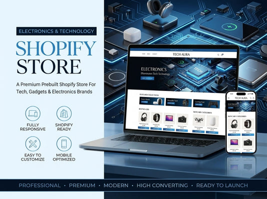 Prebuilt Shopify Store Electronics & Technology