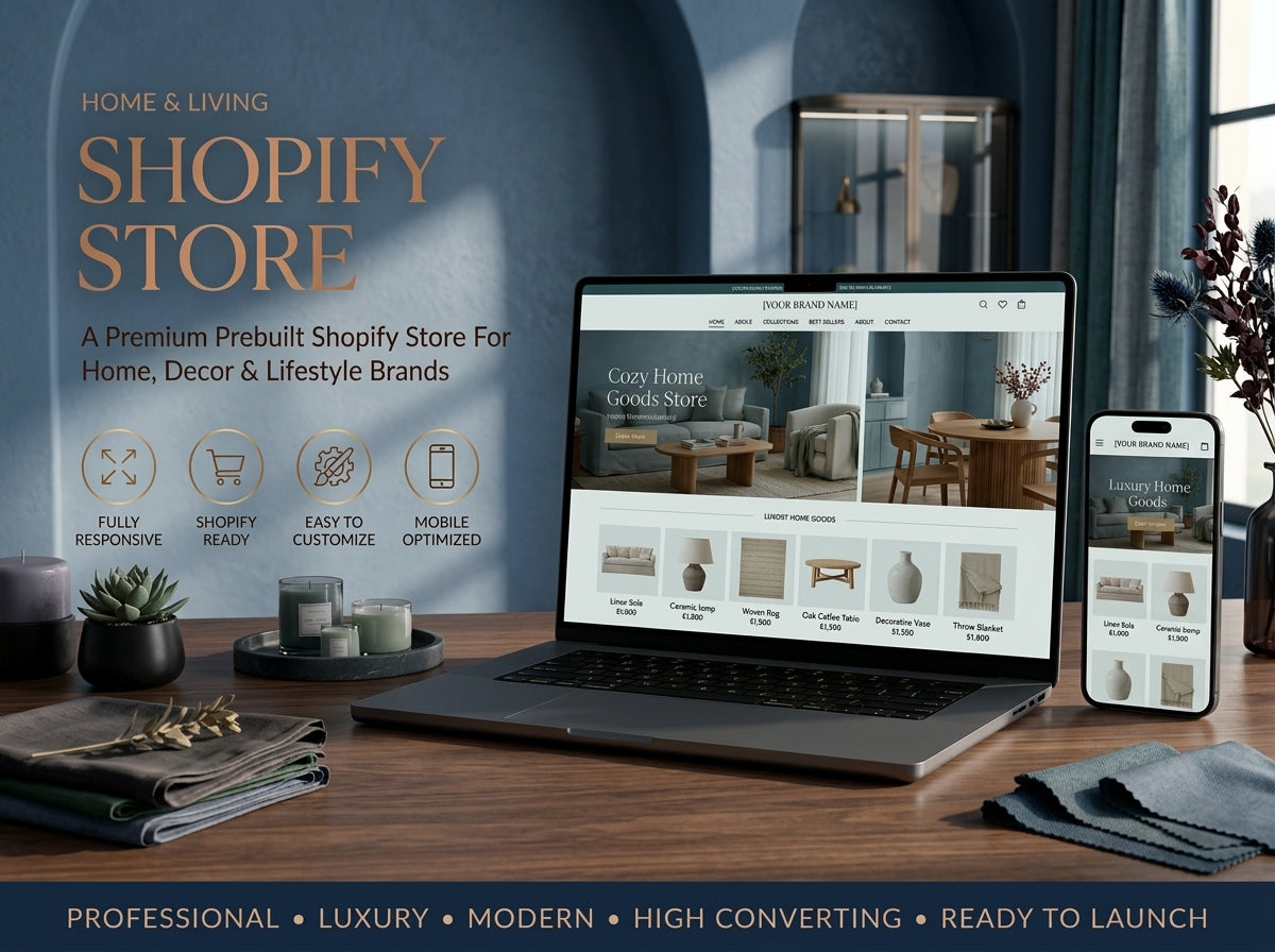 Prebuilt Shopify Store Home & Living